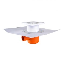   Szuezszifon I. ágú, szigetelhető (lapos) + golyós bűzzárral + magasított rozsdamentes ráccsal  STY-651-2