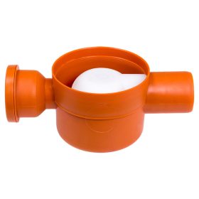   Padlószifon, II. ágú 80 mm -es, lapos, golyós bűzzárral STY-652-3