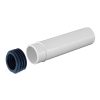 WC bekötő, egyenes, átmérő: 45 mm, gumi szimeringel STY-745-1