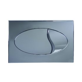 Nyomólap dupla gombos ovális FÉNYES KRÓM STY-801-2