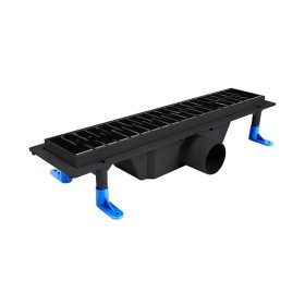 Fekete beltéri folyóka 400-as Medium ráccsal STY-M-40-FF