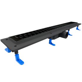 Fekete beltéri folyóka 700-as Medium ráccsal STY-M-70-FF