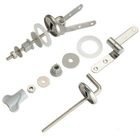 WC zsanér, rozsdamentes kampós WC-zs1-1