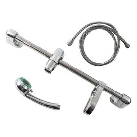   Zuhanyszett - zuhanyrúd + szappan tartó + fej + szögletes gégecső ZR-02