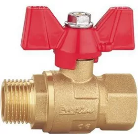   Golyóscsap teljes átömlésű pillangó karos 3/4" KB fix PN40