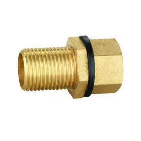 Réz egyenes csatlakozó KM 3/4"