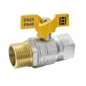 Gáz golyóscsap pillangó karos 3/4" KB fix