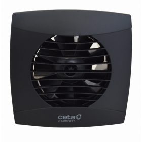 Cata UC-10 STD fekete ventilátor, pillangószeleppel