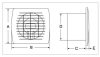 EOL 150 E3 fürdőszoba, wc ventilátor, d150 mm, páraérzékelő (időzíthető)