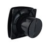 Dalap 100 ONYX fürdőszobai ventilátor visszacsapó szeleppel, Ø 100 mm, matt fekete Dlp41093