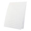 Fehér színű kültéri szellőzőrács hullám motívummal Dalap ZEPHIR SIMPLE szobai hővisszanyerő készülékhez Dlp56501