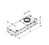 Fémelosztó doboz Flexitech Ø 90 mm rendszer csatlakoztatására 10 kimenettel Dlp197581