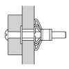 Dalap HM6x52S fém tipli feszítőkarral és metrikus csavarral Dlp10410