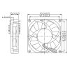 Kis műszerventilátor Dalap SAF 5V DC, 70x70x15 mm, 2000 ford/perc Dlp4962