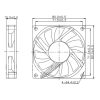 Kis műszerventilátor Dalap SAF 5V DC, 80x80x15 mm, 2440 ford/perc Dlp4971