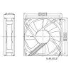 Kis műszerventilátor Dalap SAF 5V DC, 92x92x25 mm, 5000 ford/perc Dlp4981