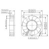 Kis műszerventilátor Dalap SAF 12V DC, 40x40x10 mm, 4200 ford/perc Dlp4927