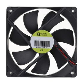   Kis műszerventilátor Dalap SAF 12V DC, 120x120x25 mm, 1800 ford/perc, golyóscsapágy Dlp5174