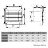 Dalap 150 LEA fürdőszobai ventilátor automata zsaluval, kiegészítő funkciók nélkül, Ø 150 mm Dlp1337