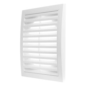   Dalap GP 125 RNFI ASA műanyag szellőzőrács rovarhálóval, 200x200 mm/Ø 125 mm, fehér Dlp2043