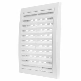   Dalap GP 125 RNFP ASA műanyag, szabályozható szellőzőrács csőcsonkkal, 200x200 mm/Ø 125 mm, fehér Dlp2046