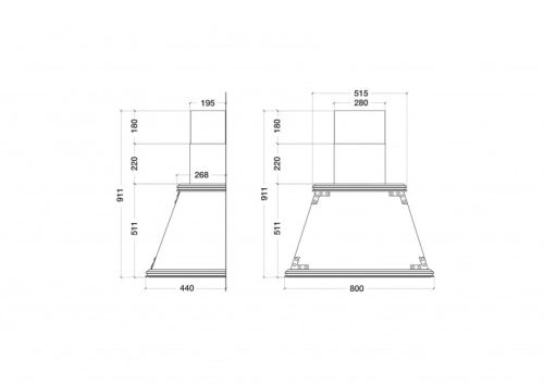 KDESIGN - Páraelszívó RETRO-W 80 T600 White