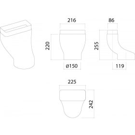 FALMEC - Tartozék Piano elszívó bekötéséhez