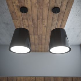 SIRIUS - Lámpa SILT-28 fekete