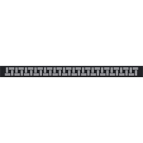 Folyókához rács Domino 600-as Festett fekete S-Do-600-FF