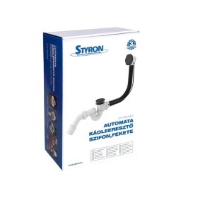 Automata kádszifon, Fekete, dobozban STY-536-A-B-D