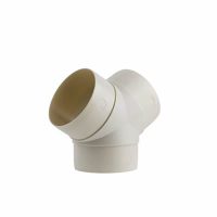 Műanyag kerek Y-idom